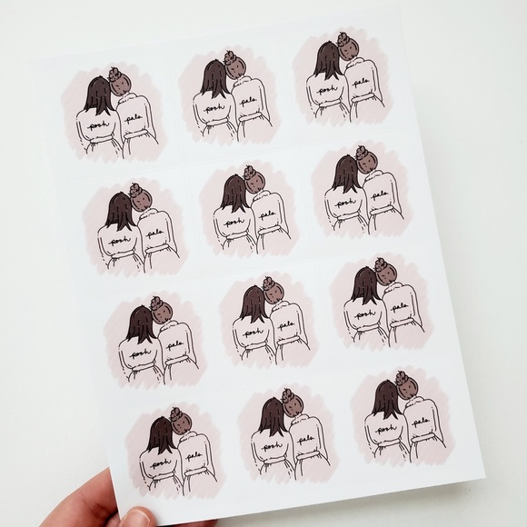 B078 STICKERS Custom Personalized Poshmark Stickers POSH PALS Shipping Supplies - Picture 4 of 9